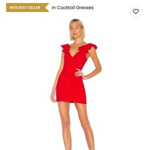 Amanda Uprichard Gimlet Dress in Lipstick